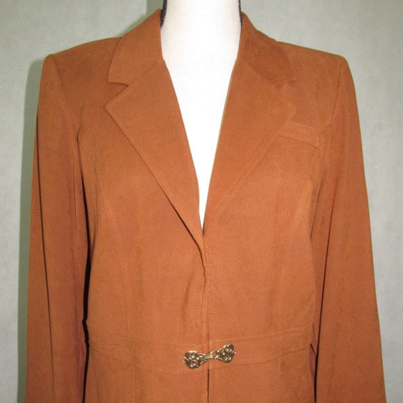 Prophecy Dress Petite Jackets & Blazers - Prophecy Dress Petite Jacket Size 10P Brown Fancy
